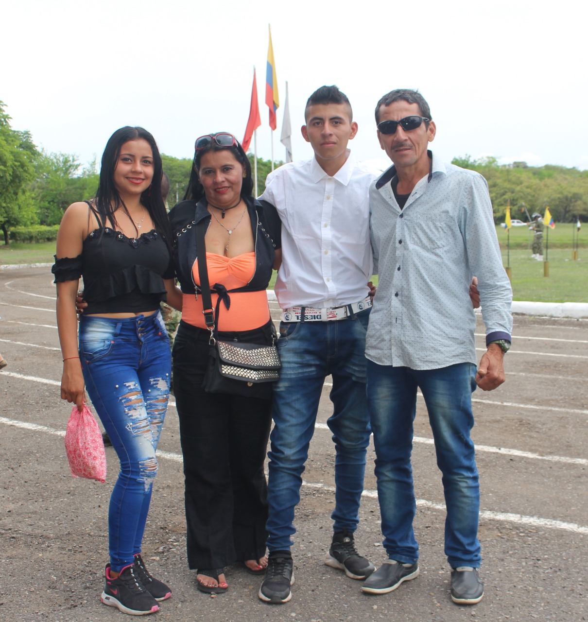 María Angélica Silva, Nuri Bocanegra, José Jonathan Silva Bocanegra y José Silva Tovar.